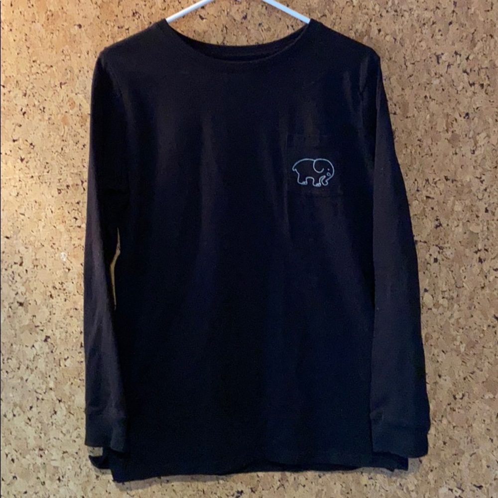 Black ivory Ella long sleeve top